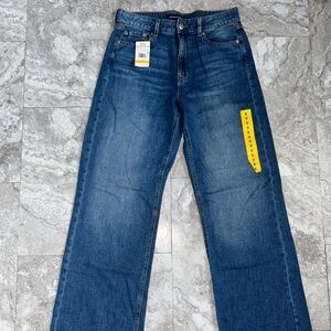 Aeropostale Women's High Rise Wide Leg Jeans Medium Wash NWT 8